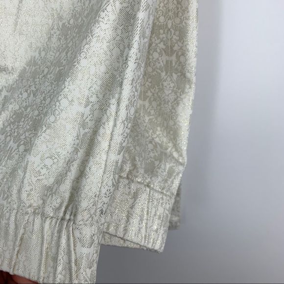 Soft Surroundings Midas Touch Gold/Ivory Leggings - Picture 7 of 8